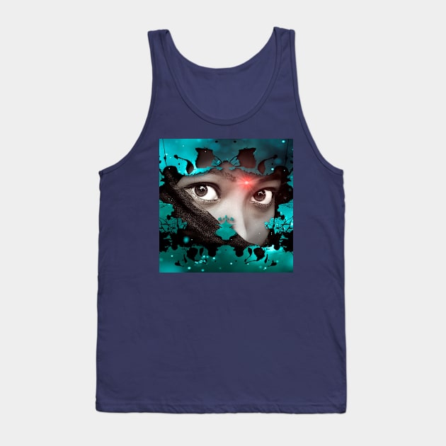 Looking At You Spooky but attractive eyes. Looks Great on a Poster Design Tank Top by Abstractdiva